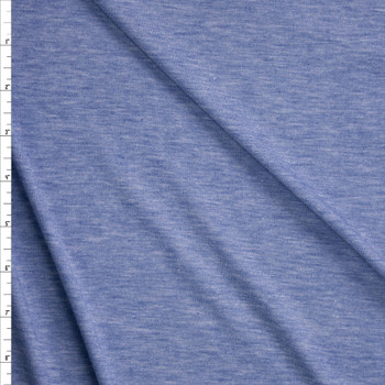 Light Blue Heather Light Midweight Jersey Knit Fabric By The Yard