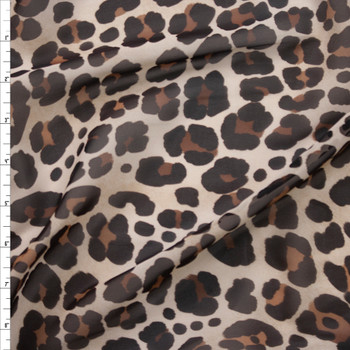 Leopard Print Designer Chiffon Fabric By The Yard