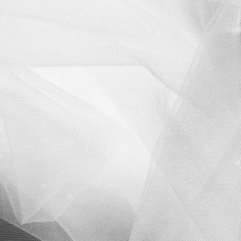 Cali Fabrics  White 108 Tulle