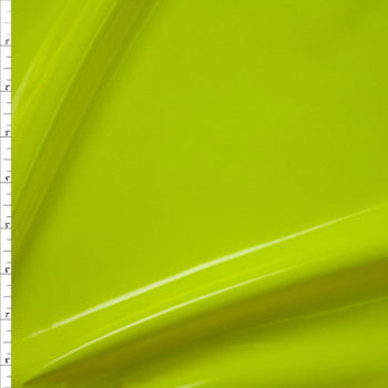 Neon Yellow Premium Stretch Lamé Fabric By The Yard