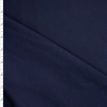 Navy Heavy Cotton Sweatshirt Fleece Fabric By The Yard