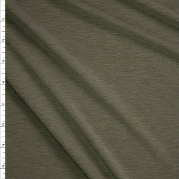 Olive Lightweight Poly/Modal Jersey Knit Fabric By The Yard