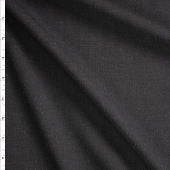 Charcoal Heather Midweight Stretch Suiting Fabric By The Yard