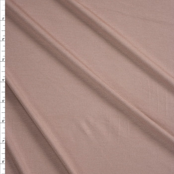 Light Tan 220gsm Designer Rayon/Spandex Jersey Knit Fabric By The Yard