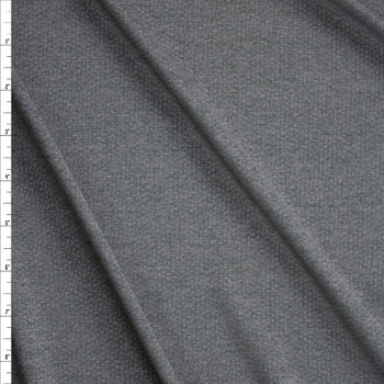 Charcoal Perforated Athletic Spandex Fabric By The Yard