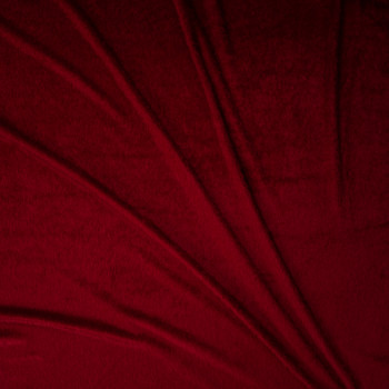 Burgundy Fuzzy Stretch Knit Fabric By The Yard - Wide shot