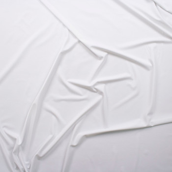 White Light Midweight Nylon/Spandex Fabric By The Yard - Wide shot