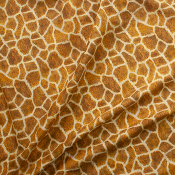 Animal Kingdom Wild Giraffe Cotton Lawn from Robert Kaufman Fabric By The Yard - Wide shot