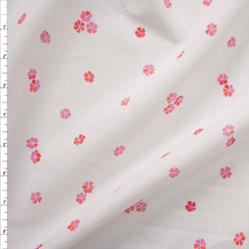 Cheery Blossom Vanilla Cotton Lawn from Robert Kaufman Fabric By The Yard