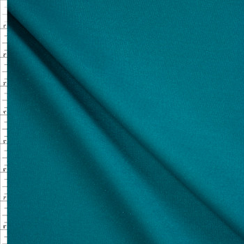 Teal Sparkle Stretch Ponte De Roma Fabric By The Yard