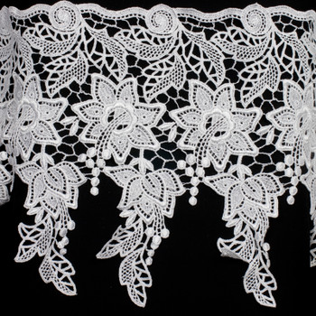 9.5" White Venise Lace Trim