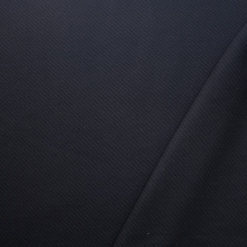 Black Heavy Diagonal Twill Texture Wool Coating Fabric By The Yard - Wide shot