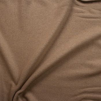 Tan Mercury Designer Boiled Wool Fabric By The Yard - Wide shot