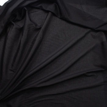 Black Featherweight Cotton Sateen Fabric By The Yard - Wide shot