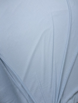Ice Blue Designer Linen/Rayon Jersey Knit Fabric By The Yard - Wide shot