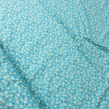 Eucalyptus Floral Cotton/Spandex Laguna Jersey Fabric By The Yard - Wide shot