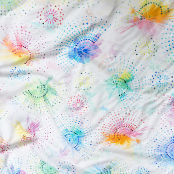 Garden Gloss Cotton/Spandex Laguna Jersey Fabric By The Yard - Wide shot Garden Gloss Cotton/Spandex Laguna Jersey Fabric By The Yard - Wide shot