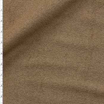 Taupe Mercury Boiled Wool Fabric By The Yard