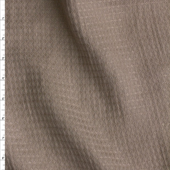 Taupe Waffle Woven Linen #26330 Fabric By The Yard