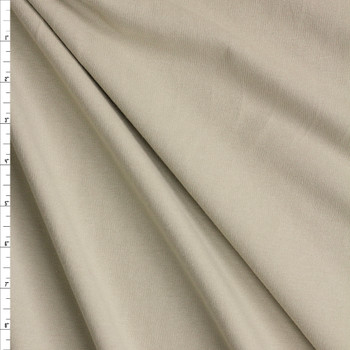 Tan Stretch Cotton French Terry #26342 Fabric By The Yard
