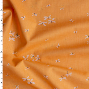 Curiosity Firefly Jar Tangerine Cotton Voile by Art Gallery Fabrics Fabric By The Yard