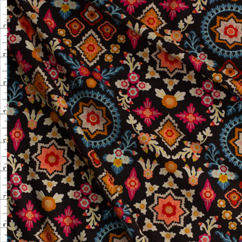 Aura Aloha Spirit Leaves Cotton/Spandex Knit by Art Gallery Fabrics Fabric By The Yard Aura Aloha Spirit Leaves Cotton/Spandex Knit by Art Gallery Fabrics Fabric By The Yard