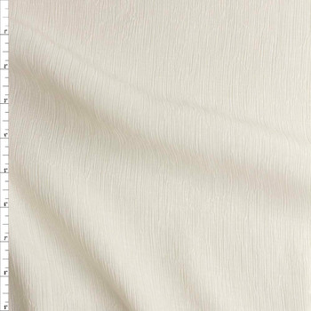 Ivory Rayon Crinkle #26610 Fabric By The Yard