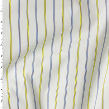 Vertical Stripe Fine Cotton Shirting #26637 Fabric By The Yard