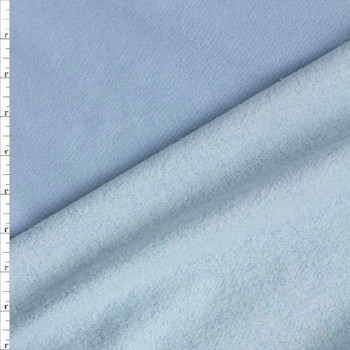 Light Blue Cotton Sweatshirt Fleece #26715 Fabric By The Yard
