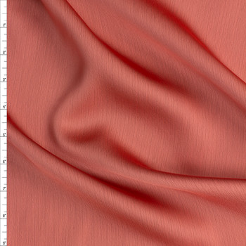 Terracotta Japanese Semi-Sheer Shimmer Fabric By The Yard