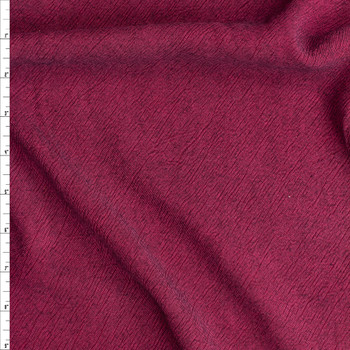 Hot Pink Designer Cupro Grunge Twill Fabric By The Yard