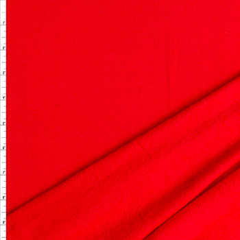 Red Modal/Spandex Sweatshirt Fleece #27158 Fabric By The Yard