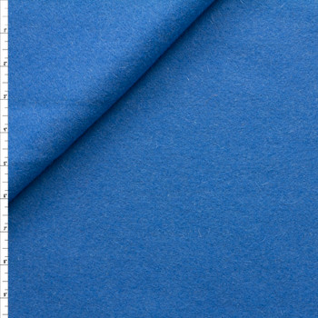 Cadet Blue Heavyweight Wool Melton Fabric By The Yard