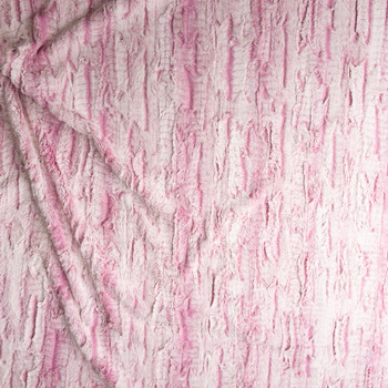 Pink Frosted Minky Cuddle Fur