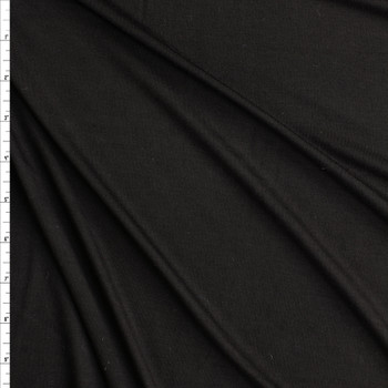 Black Marin Stretch Modal Jersey Fabric By The Yard