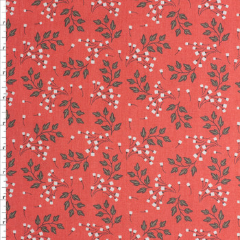 Wf Sprigs Cotton Novelty Print #27766 Fabric By The Yard