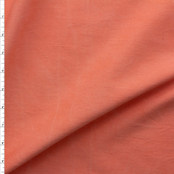 Sherbet Orange Weathered Washed Twill #27845 Fabric By The Yard