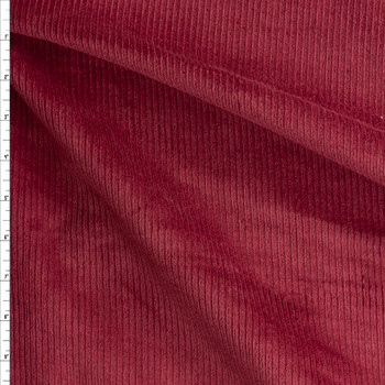 Burgundy Stretch 8 Wale Corduroy #27850 Fabric By The Yard