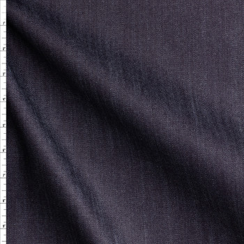 Dark Indigo Candiani Italian Stretch Denim Fabric By The Yard