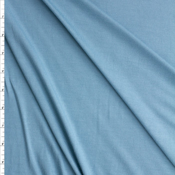 Steel Blue Tiburon Stretch Bamboo Jersey Fabric By The Yard