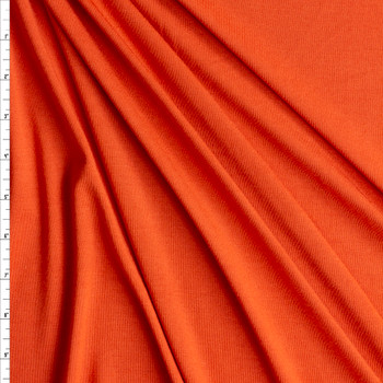 Burnt Orange Tiburon Stretch Bamboo Jersey Fabric By The Yard Burnt Orange Tiburon Stretch Bamboo Jersey Fabric By The Yard