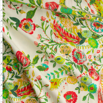 Microburst Tropics Stretch Cotton Jersey Knit From Art Gallery Fabrics Fabric By The Yard