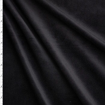 Black Stretch Corduroy #28148 Fabric By The Yard