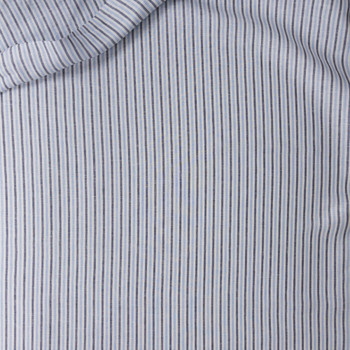 Navy, Sky, And White Vertical Stripes Katesbridge Irish Linen From Spence Bryson #28309 Fabric By The Yard - Wide shot