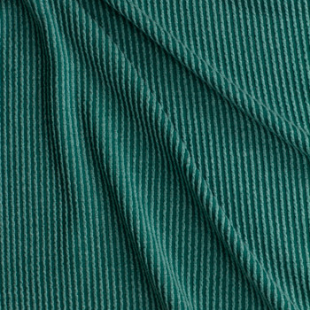 Emerald Green Wavy Urban Rib Knit #28523 Fabric By The Yard Emerald Green Wavy Urban Rib Knit #28523 Fabric By The Yard