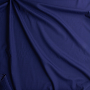 Deep Blue And Black Houndstooth Plaid Italian Wool Suiting #28815 Fabric By The Yard - Wide shot Deep Blue And Black Houndstooth Plaid Italian Wool Suiting #28815 Fabric By The Yard - Wide shot