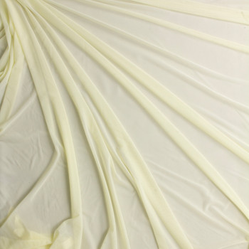 Ivory Power Mesh #28834 Fabric By The Yard - Wide shot Ivory Power Mesh #28834 Fabric By The Yard - Wide shot