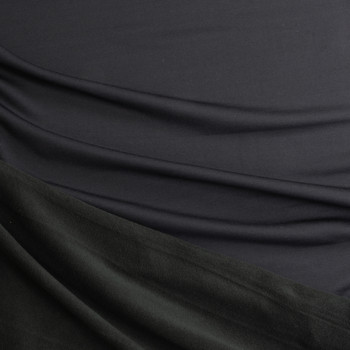 Black Polartec Sweatshirt Fleece #28926 Fabric By The Yard - Wide shot Black Polartec Sweatshirt Fleece #28926 Fabric By The Yard - Wide shot