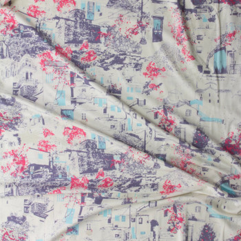 Chora Winds Cotton/Spandex Jersey Knit from Art Gallery Fabrics #29082 Fabric By The Yard - Wide shot