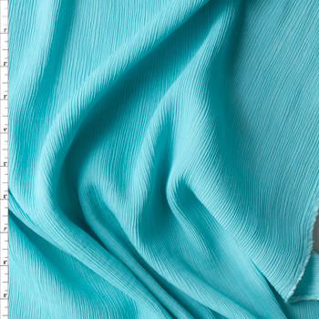 Robins Egg Blue NYC Designer Rayon Crinkle #29642 Fabric By The Yard Robins Egg Blue NYC Designer Rayon Crinkle #29642 Fabric By The Yard